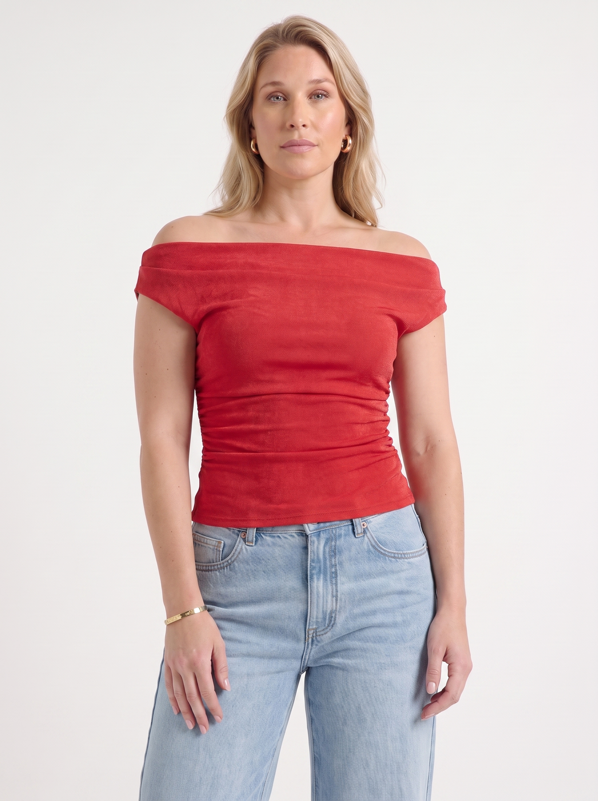 Brielle Printed Off Shoulder Top