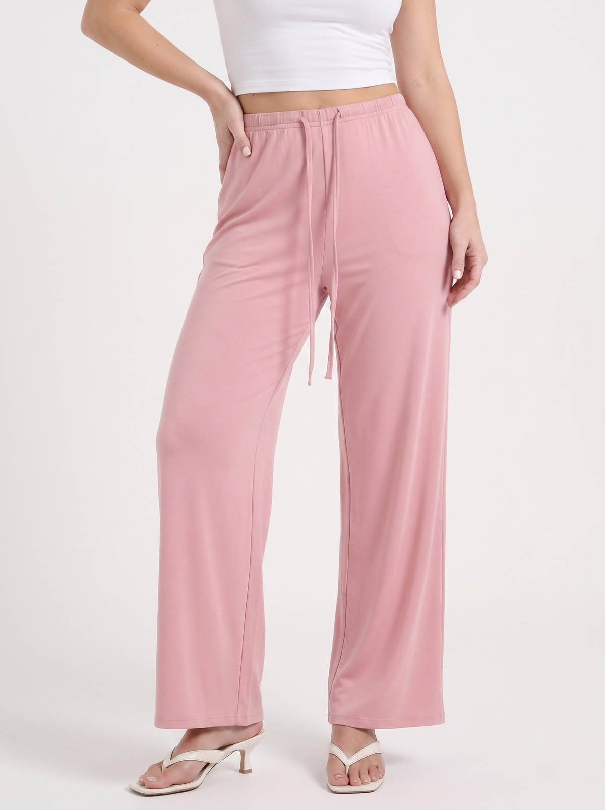 Kendra Drawstring Wide Leg Pants