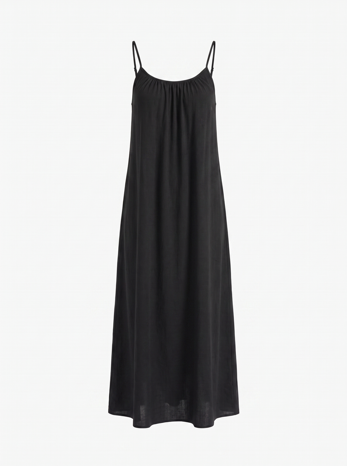 Darcy Ruched Neck Loose Maxi Dress