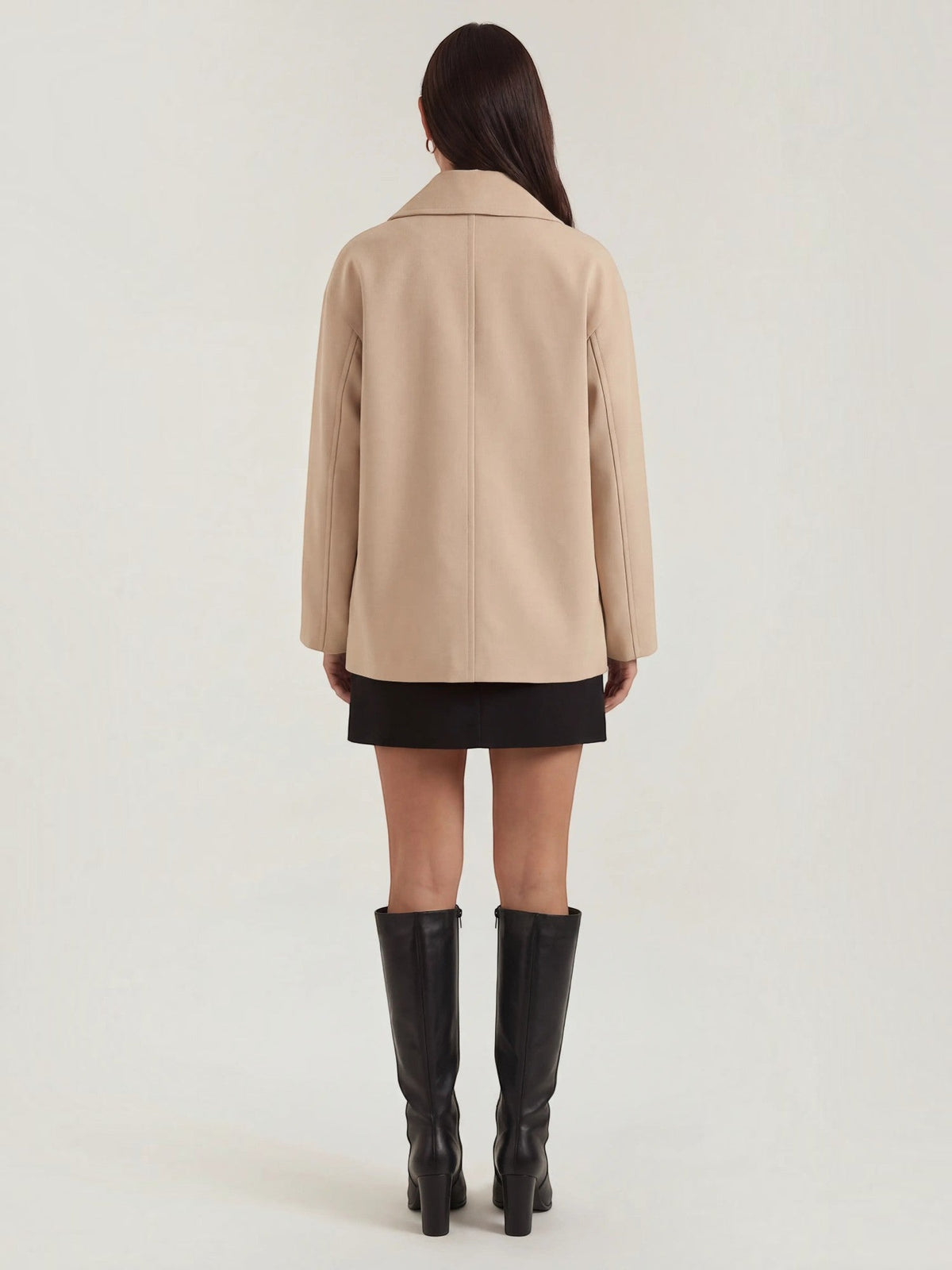 Amanda Button Front Short Coat
