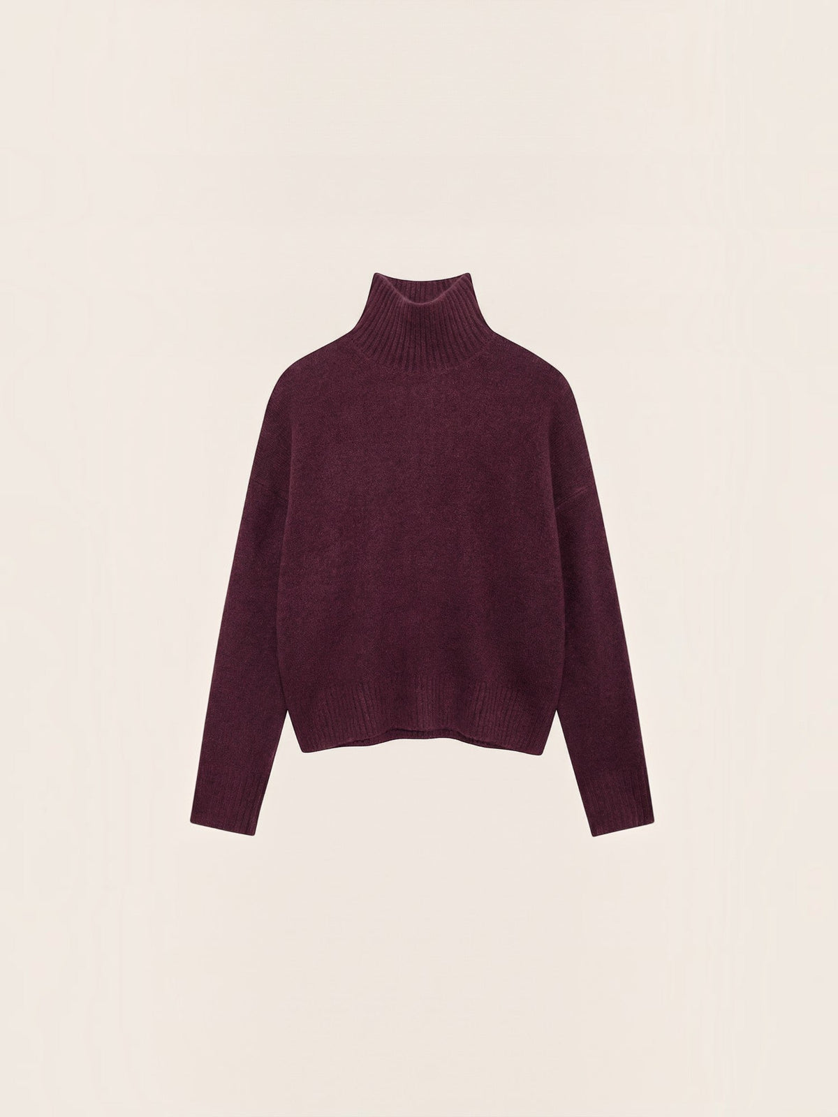 Andrea Fluffy Oversized Turtleneck Sweater