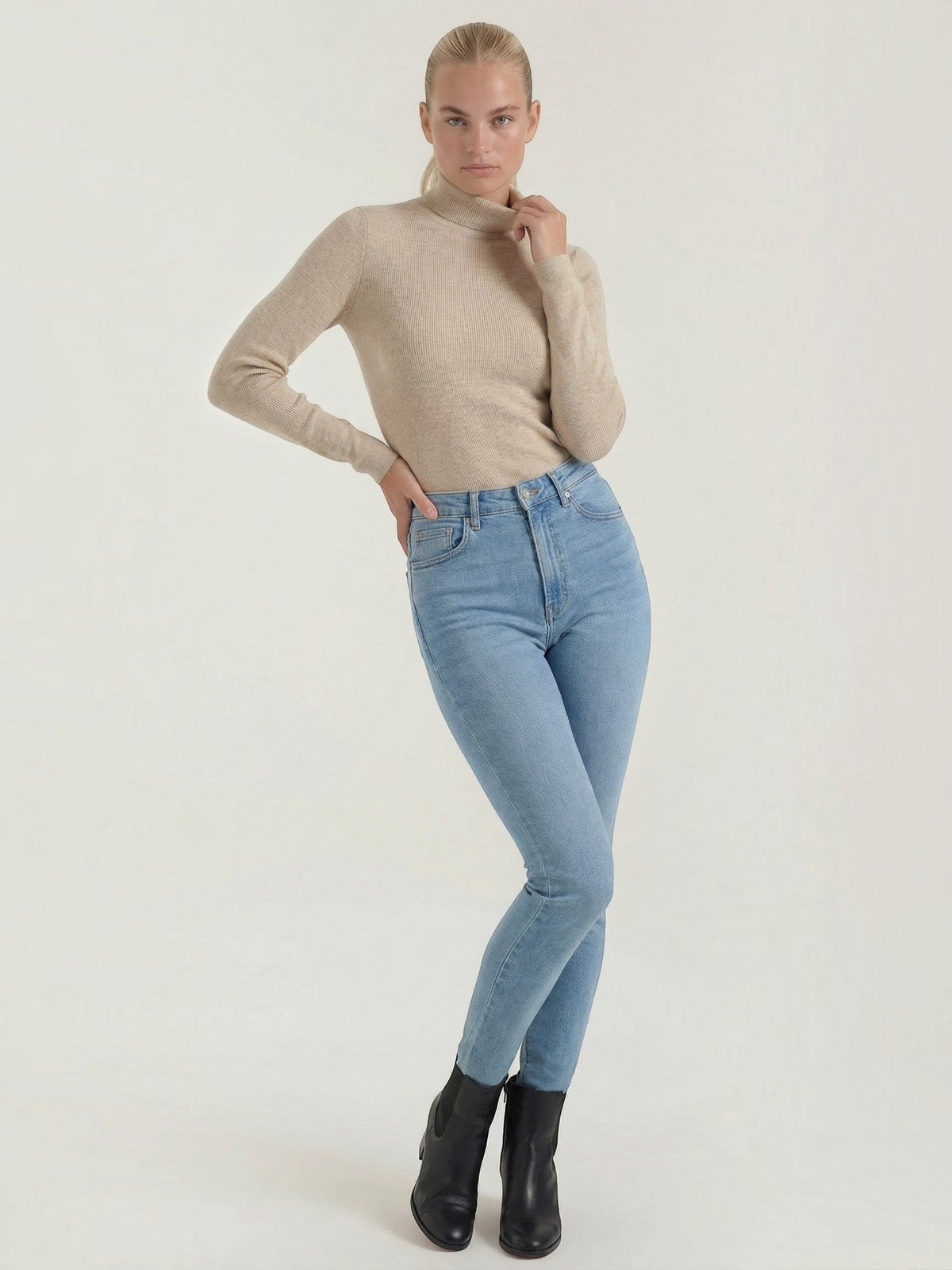 Constance Ribbed Turtleneck Sweater