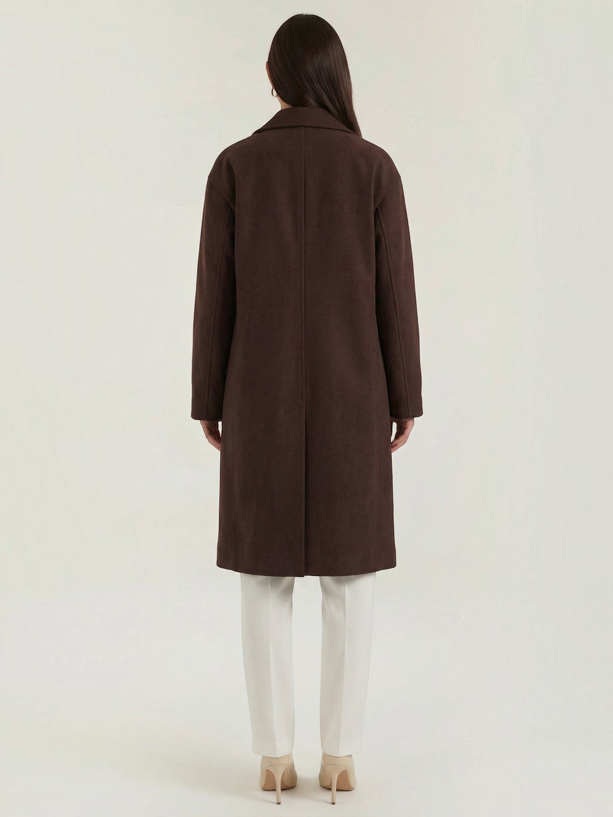 Diane Wool Look Oversized Long Coat