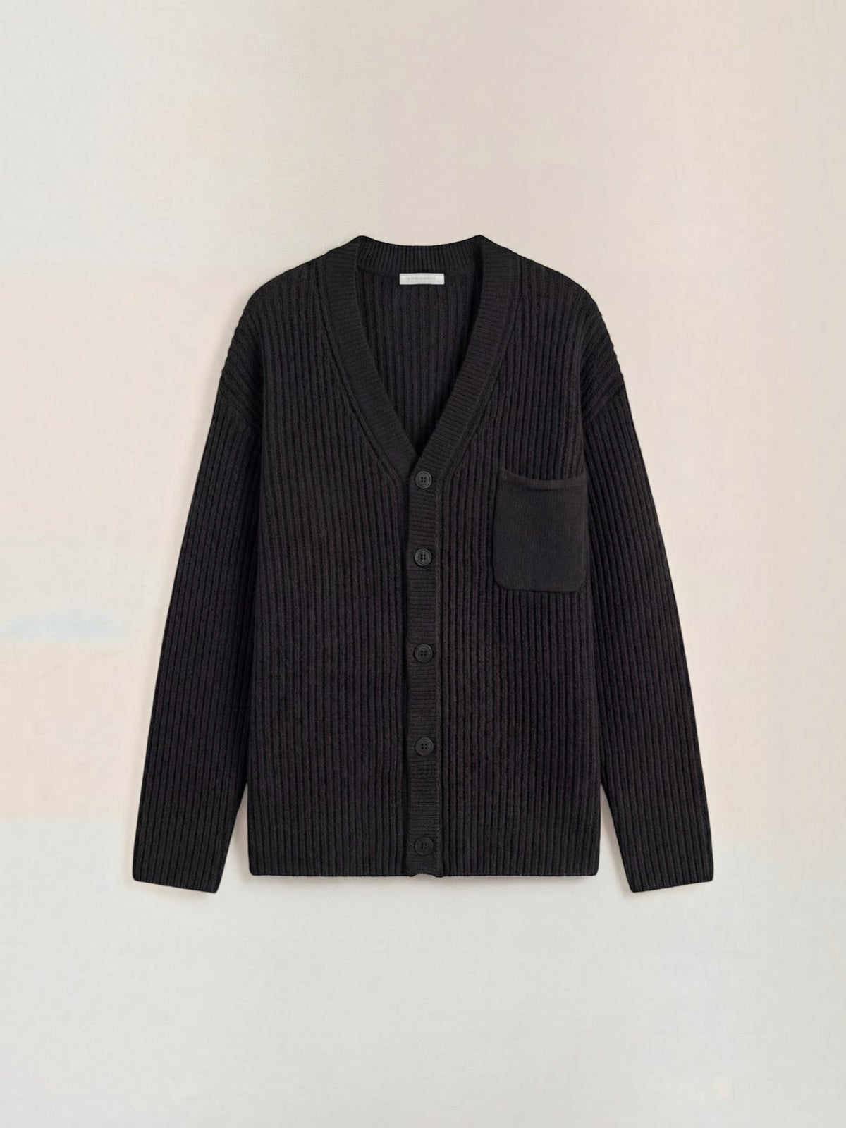 Frances Wide Rib Oversized Cardigan with Pocket