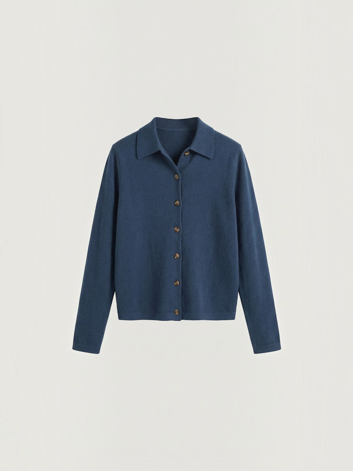 Gladys Polo Collar Button Front Knit Top