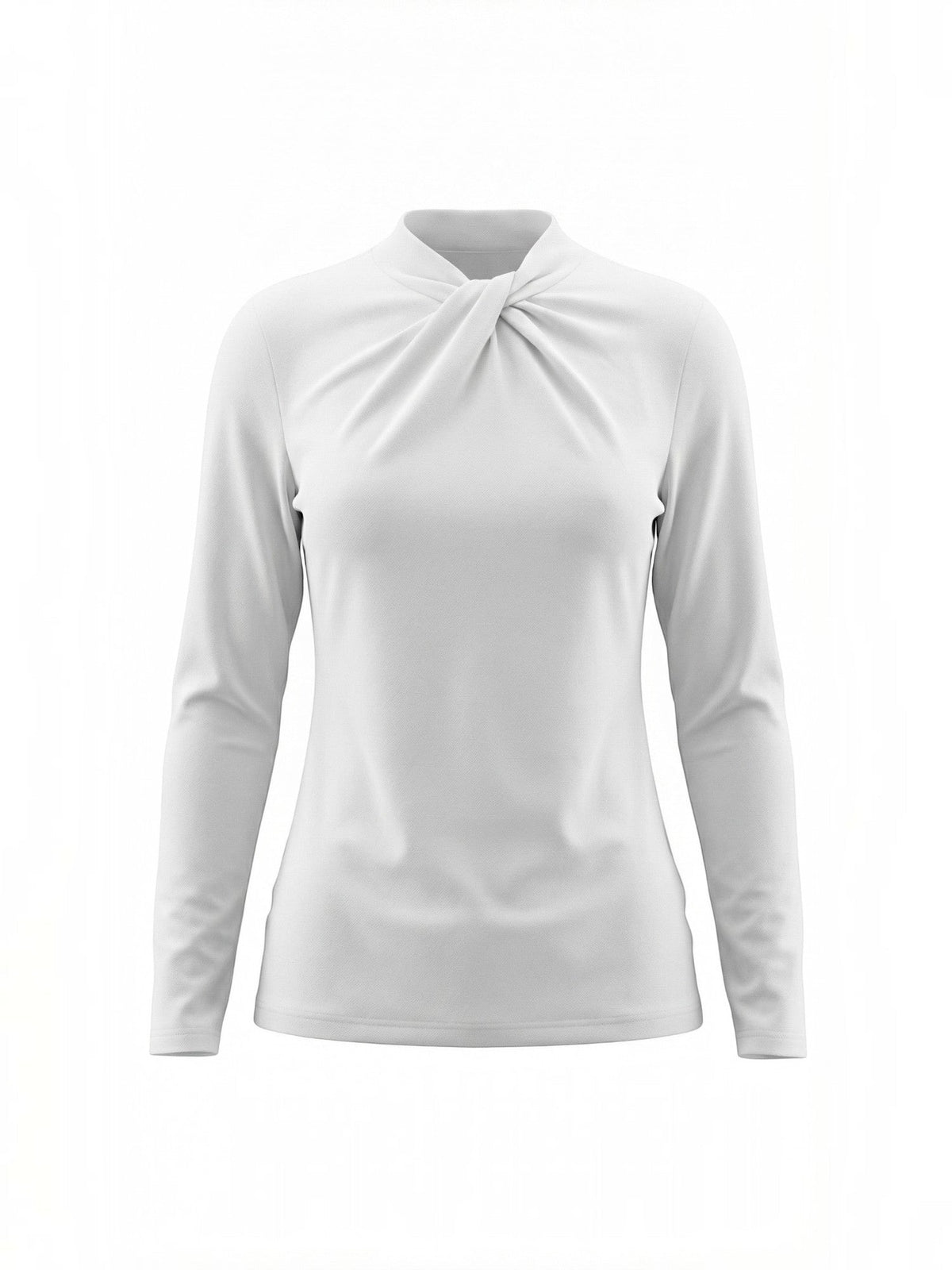 Jamie Twisted Mock Neck Long Sleeve Top
