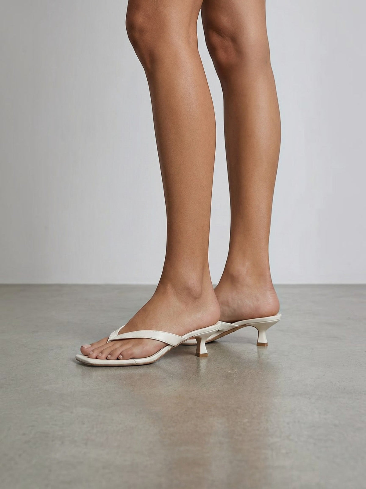 Jessica Square Toe Kitten Heel Sandals