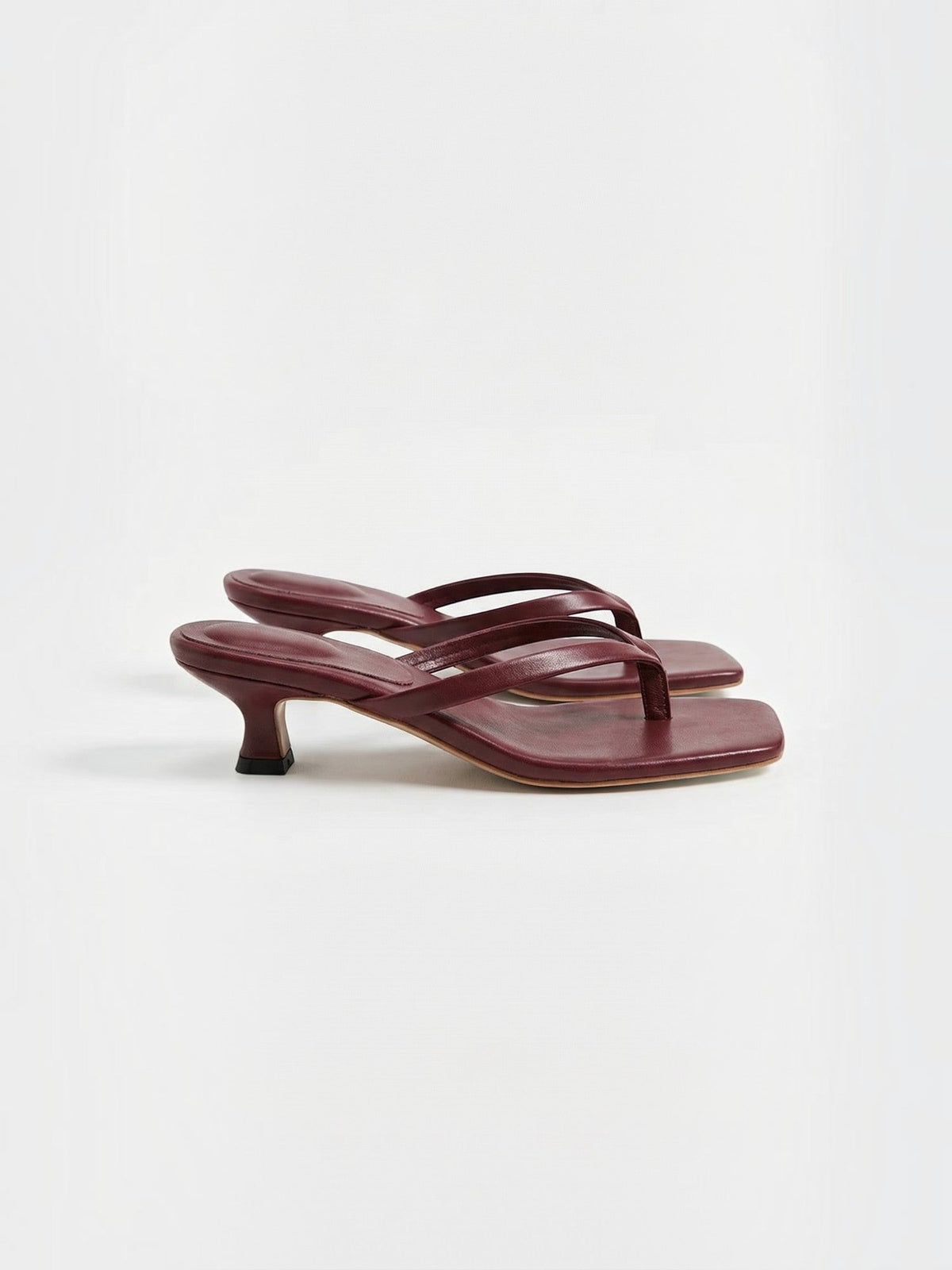 Jessica Square Toe Kitten Heel Sandals