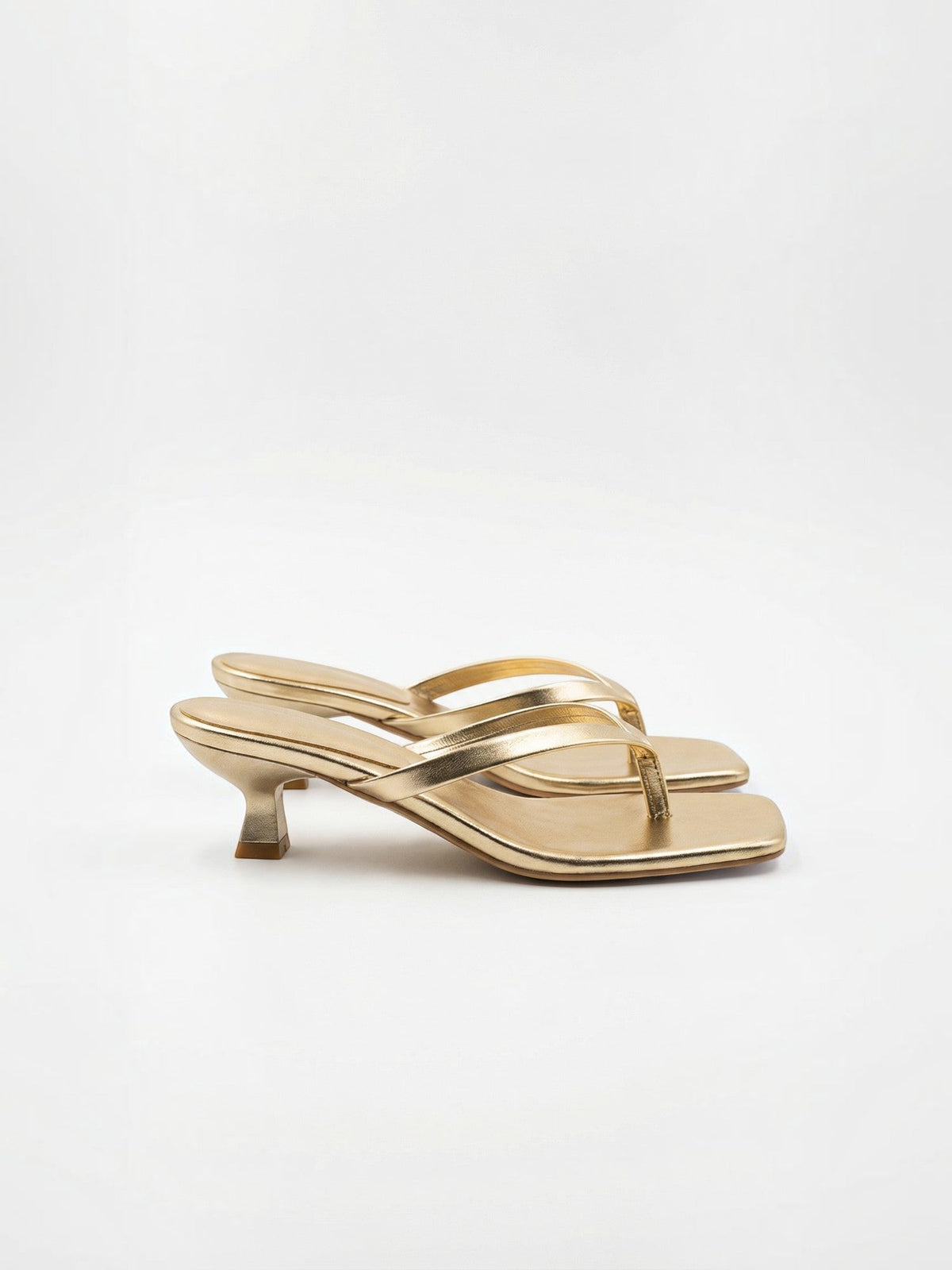 Jessica Square Toe Kitten Heel Sandals