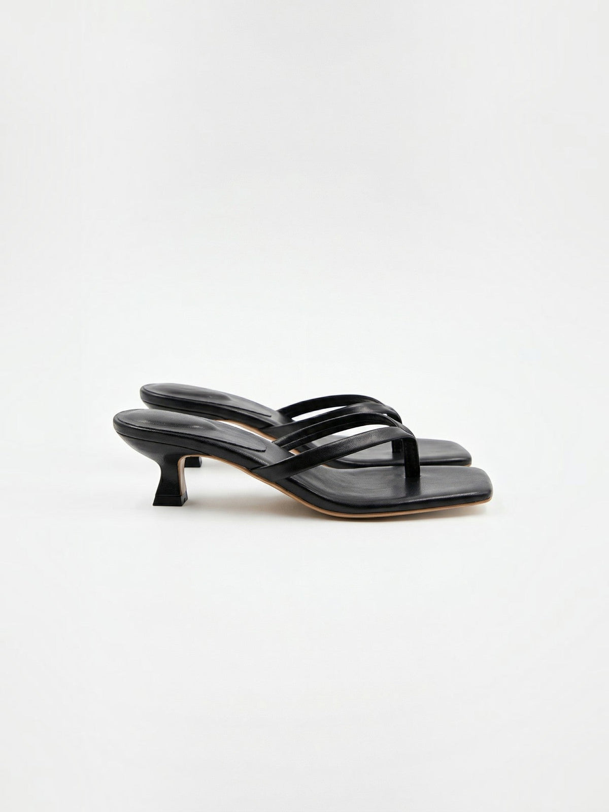 Jessica Square Toe Kitten Heel Sandals