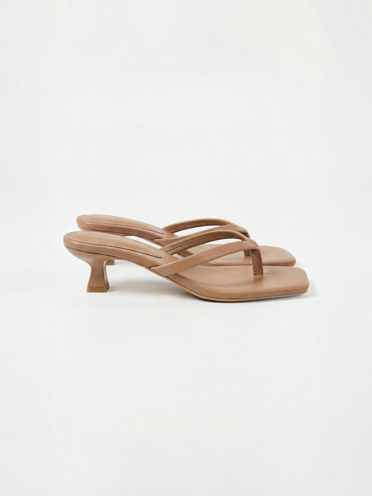 Jessica Square Toe Kitten Heel Sandals