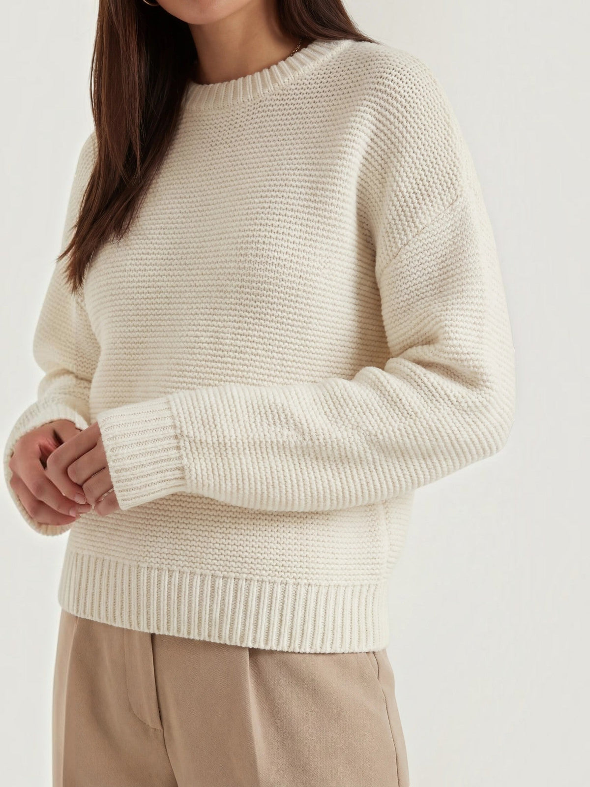 Julia Ribbed Oversized Knit Sweater