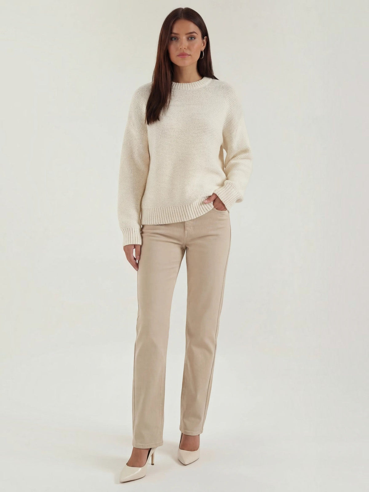 Julia Ribbed Oversized Knit Sweater