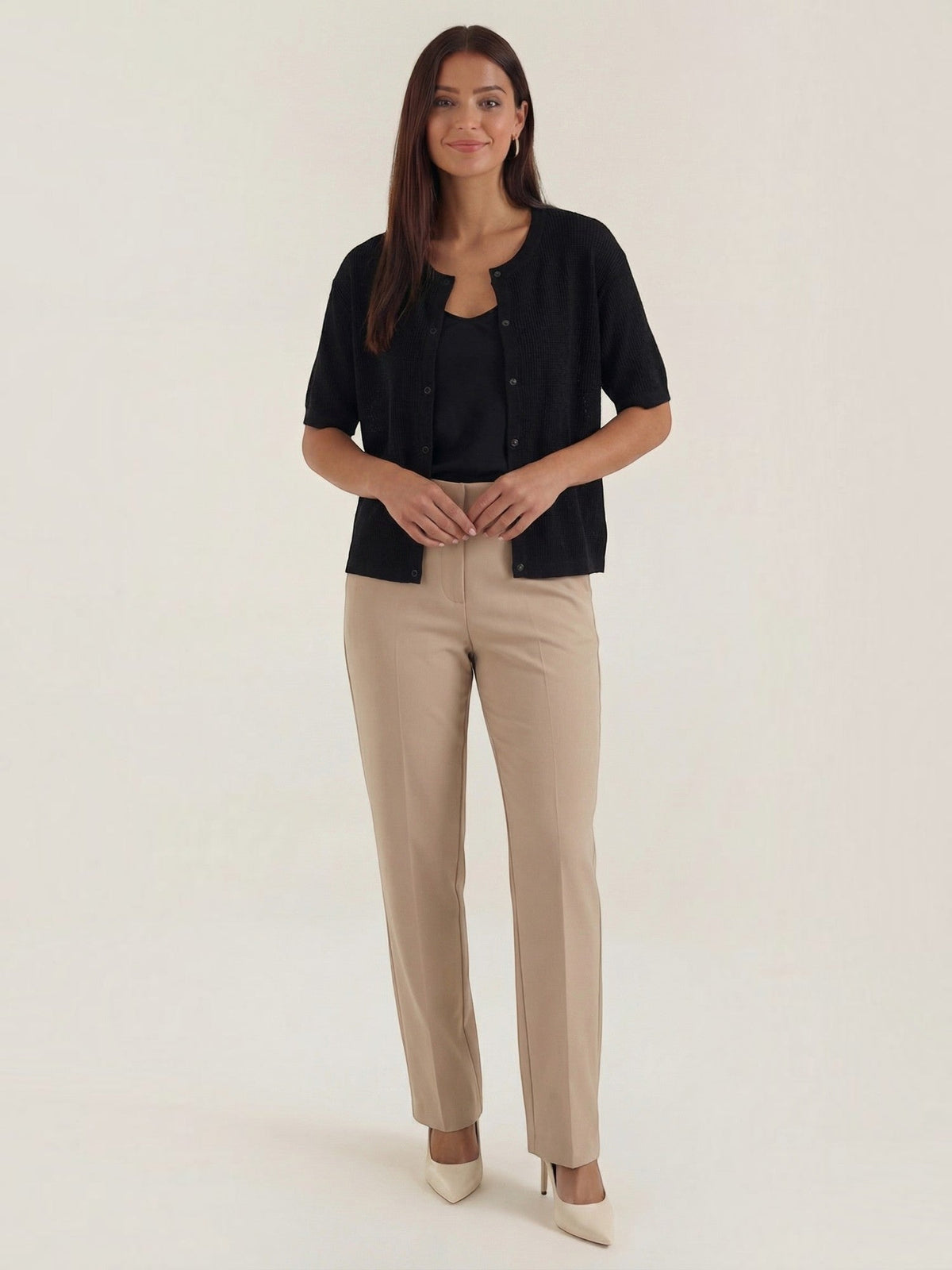 Kathryn Short Sleeve Button Cardigan