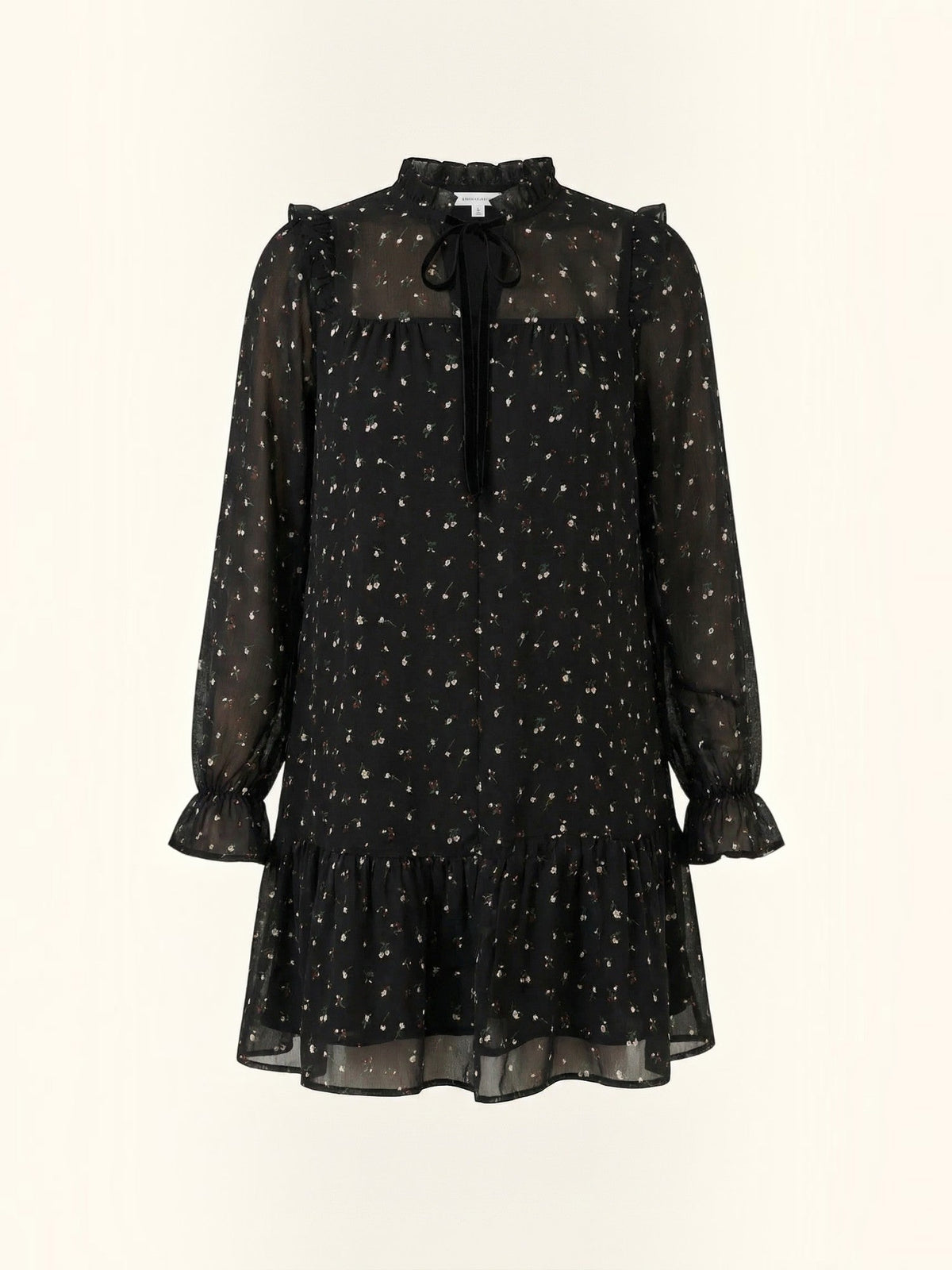 Katie Floral Ruffle Trim Mini Dress