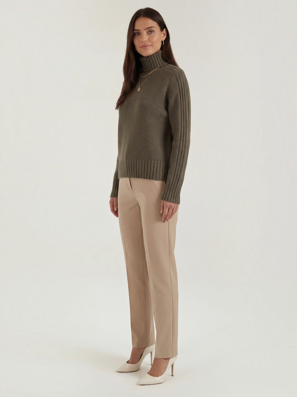 Lois Ribbed Oversized Turtleneck Sweater
