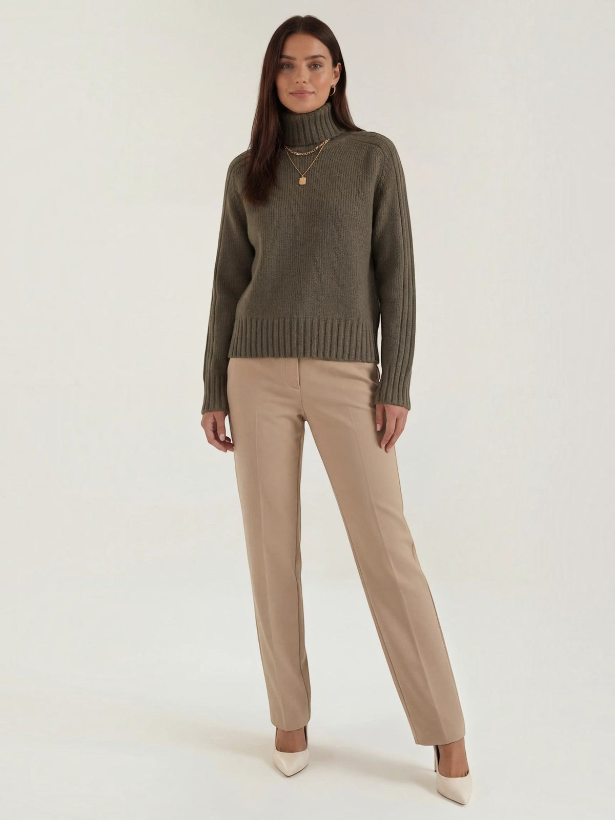 Lois Ribbed Oversized Turtleneck Sweater