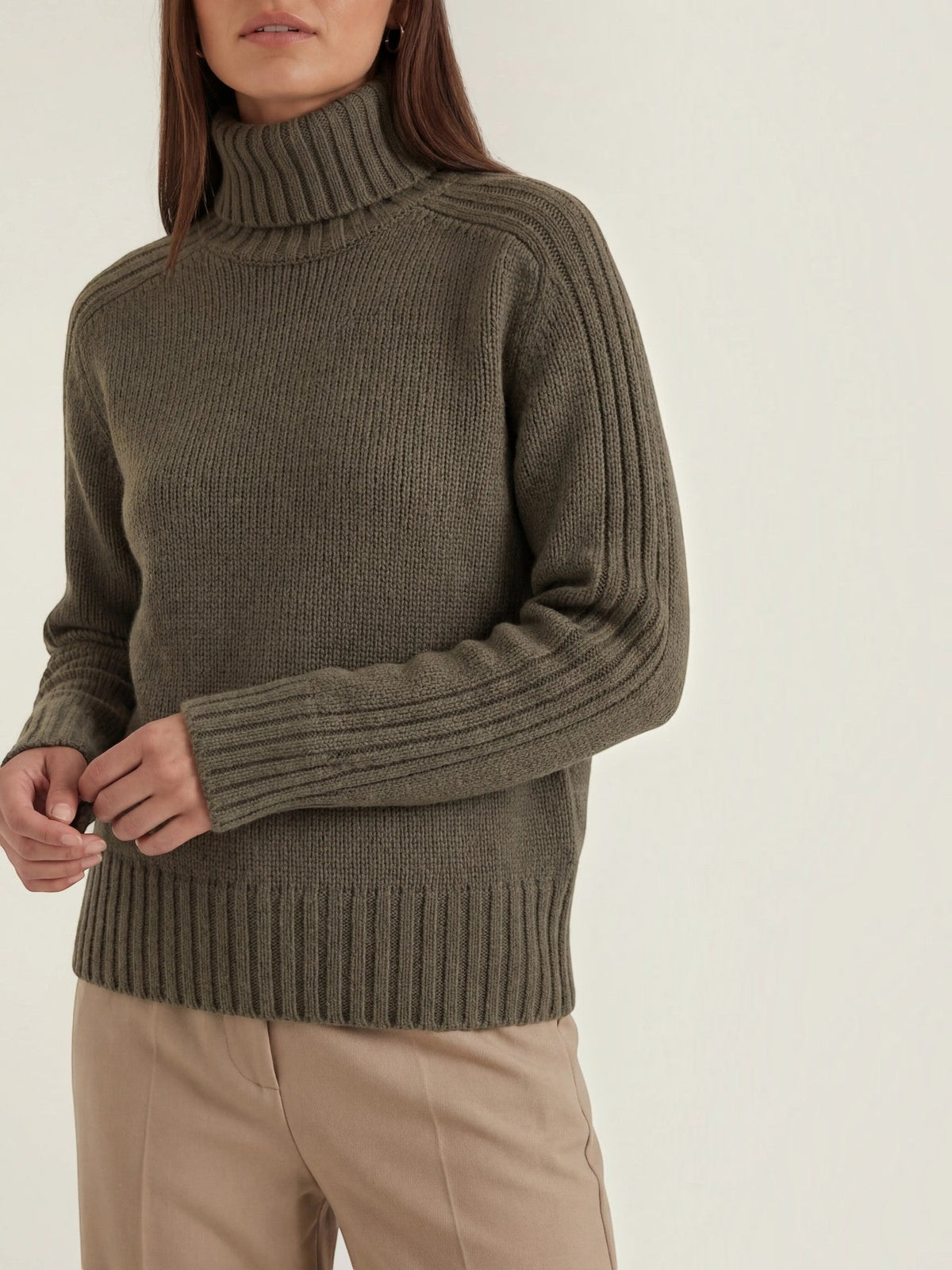 Lois Ribbed Oversized Turtleneck Sweater