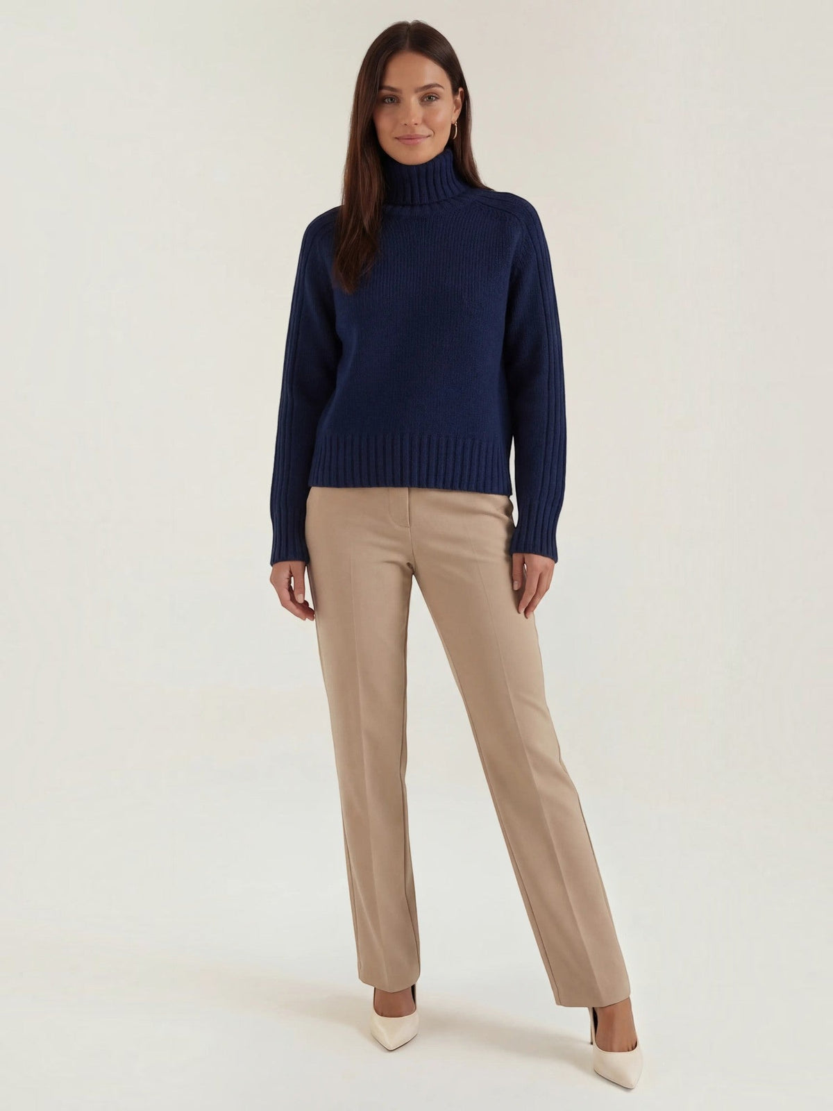 Lois Ribbed Oversized Turtleneck Sweater