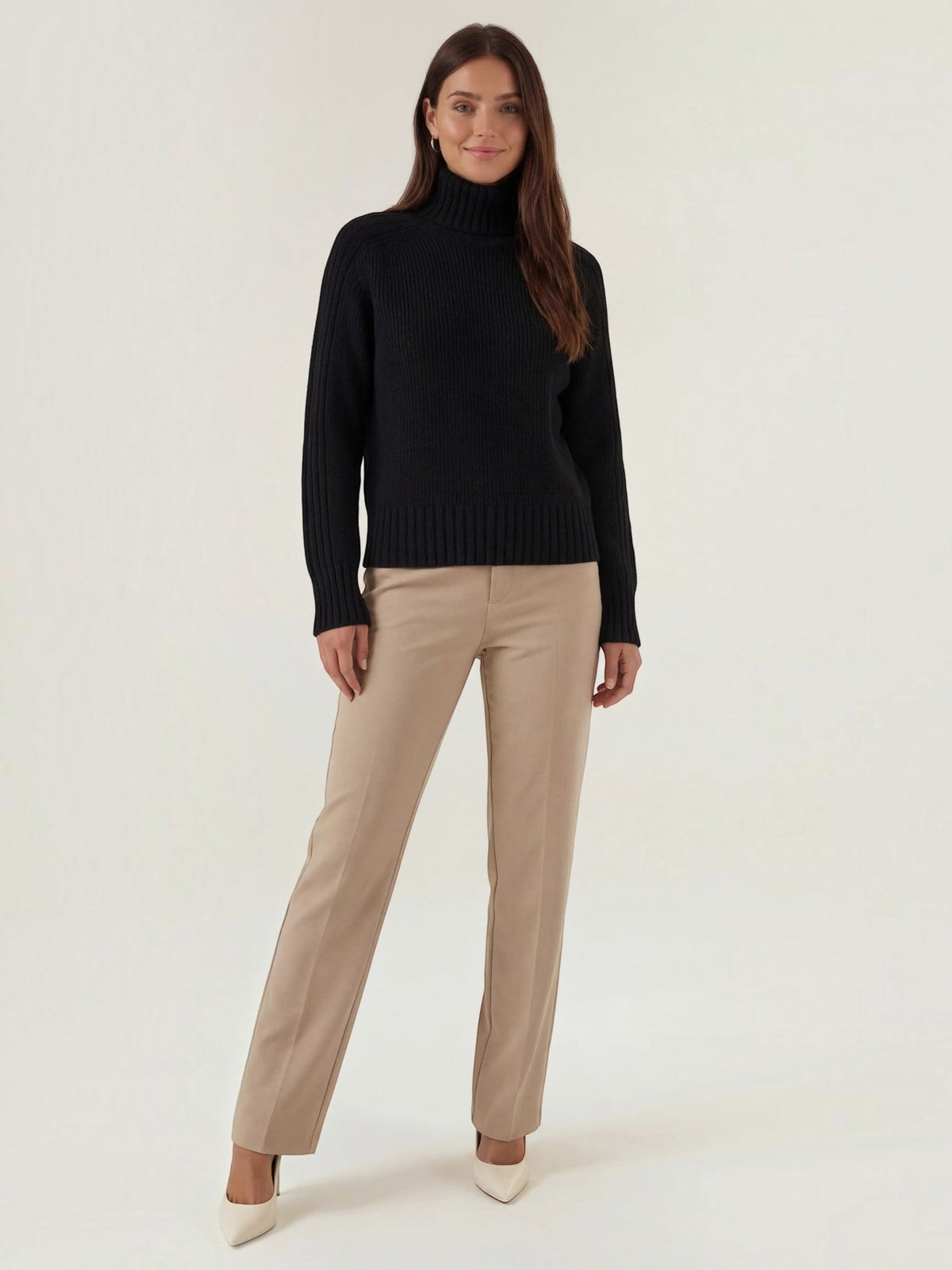 Lois Ribbed Oversized Turtleneck Sweater