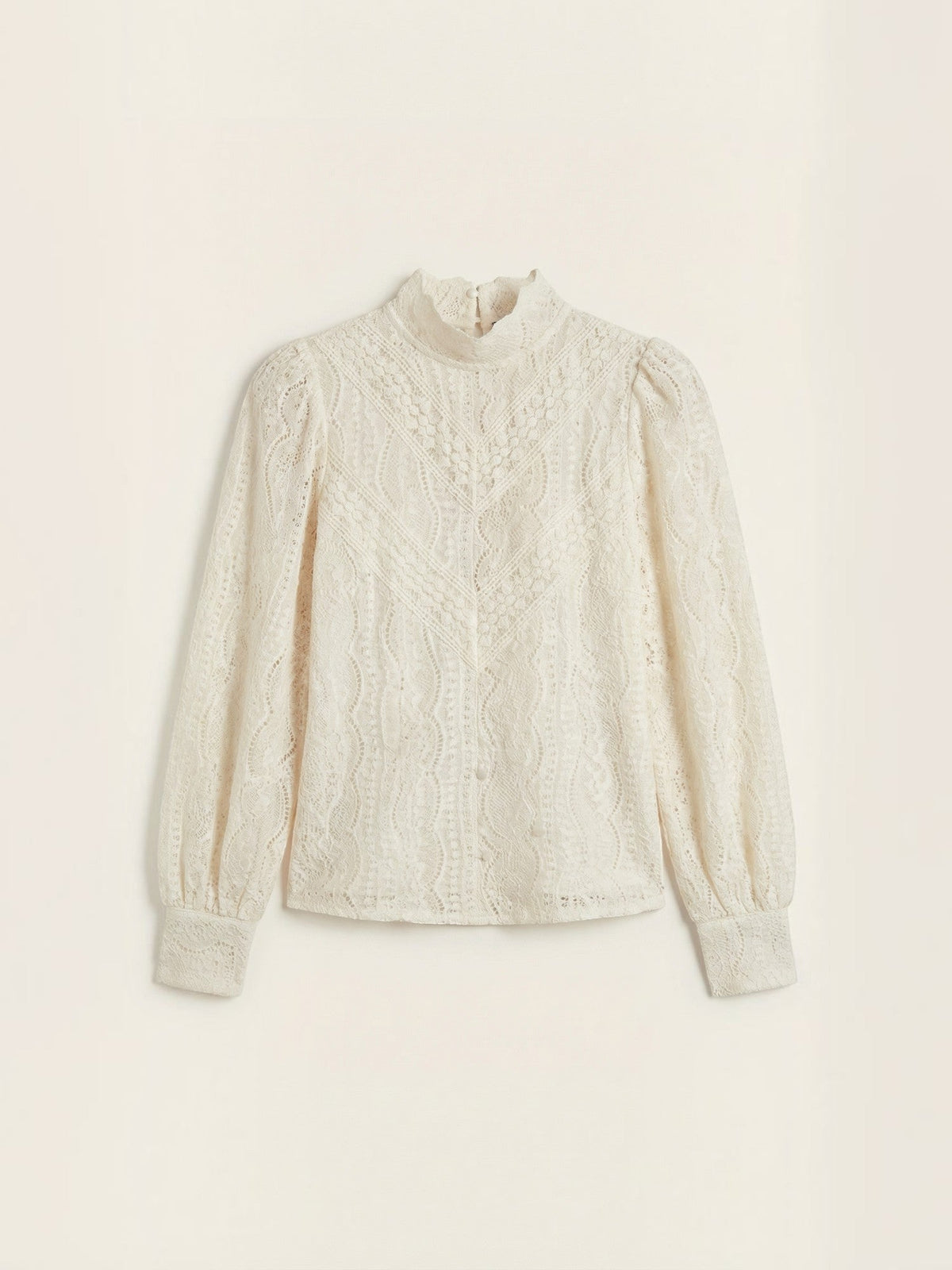 Loretta Lace Puff Sleeve Blouse