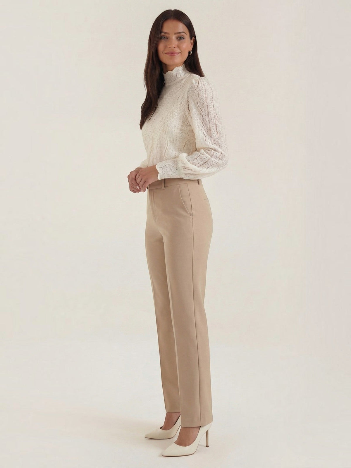 Loretta Lace Puff Sleeve Blouse