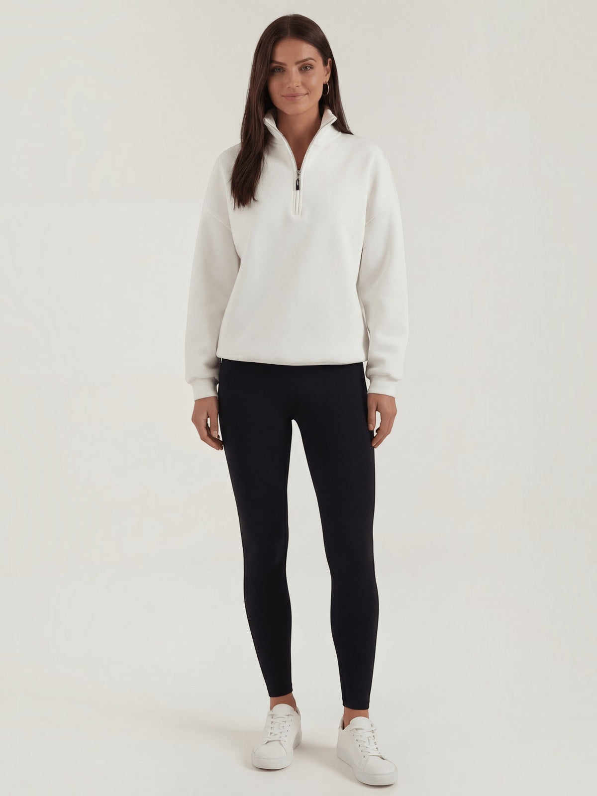 Lori Oversized Quarter Zip Sweatshirt