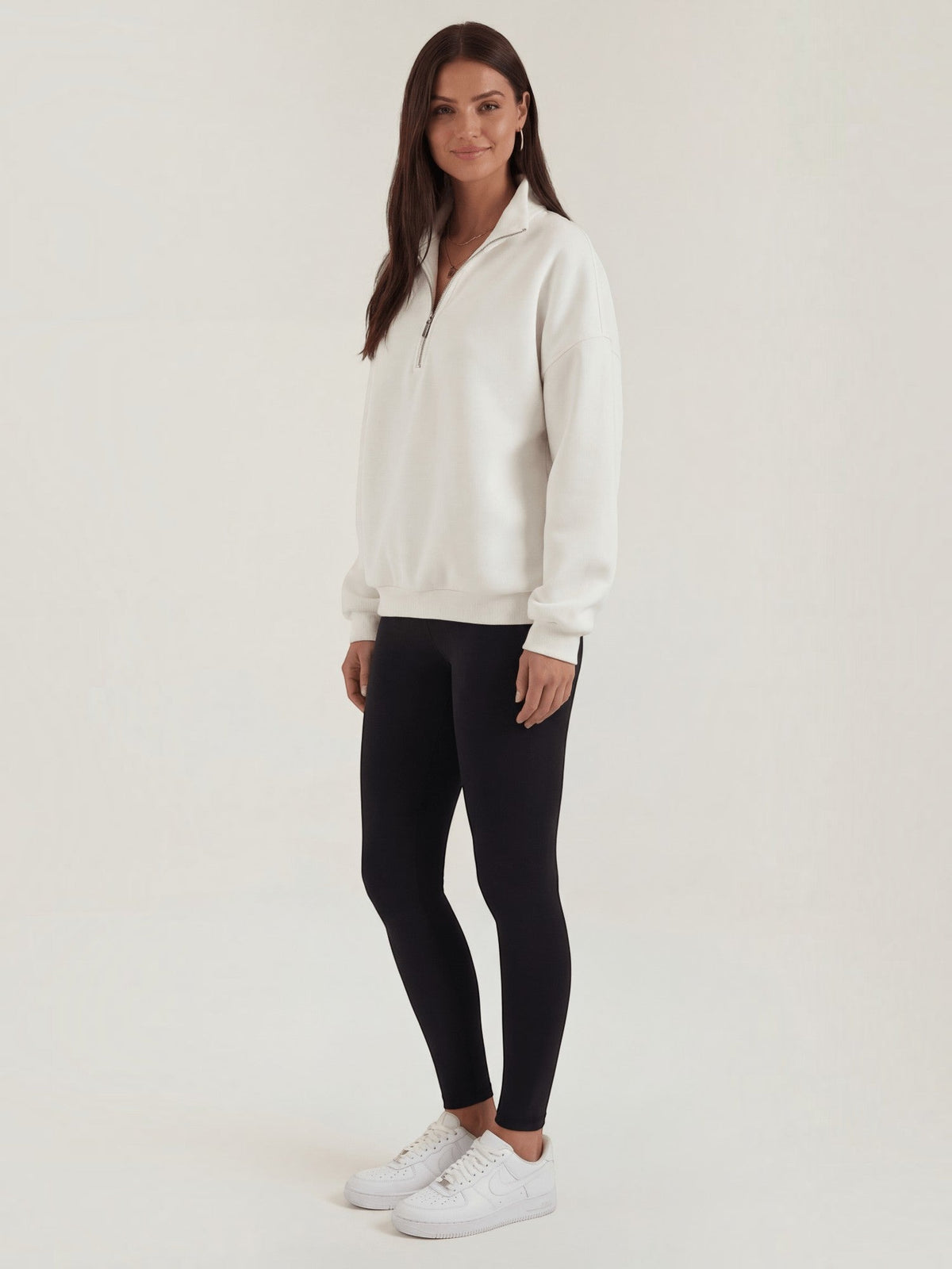 Lori Oversized Quarter Zip Sweatshirt