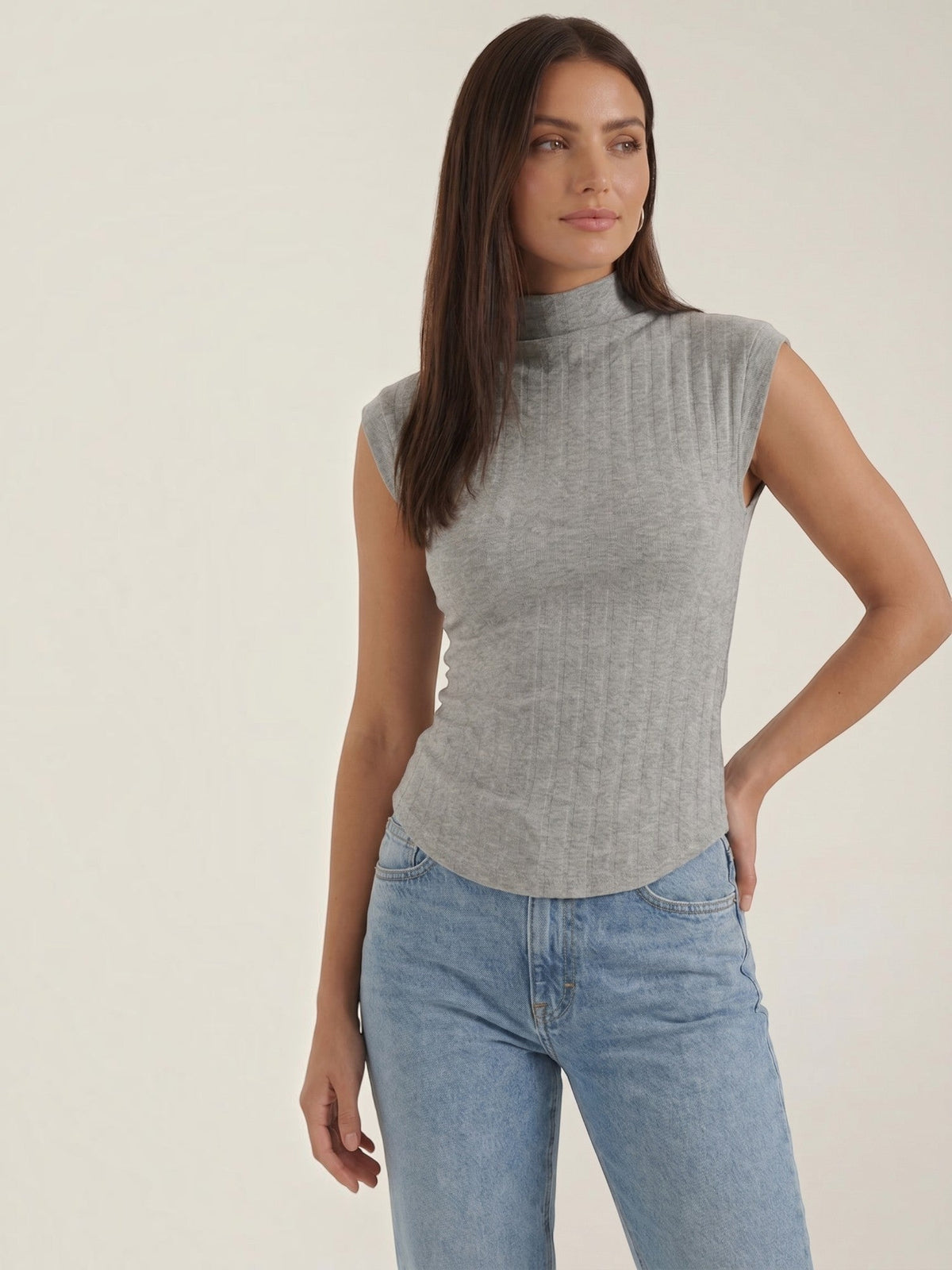 Cassandra Ribbed Turtleneck Top