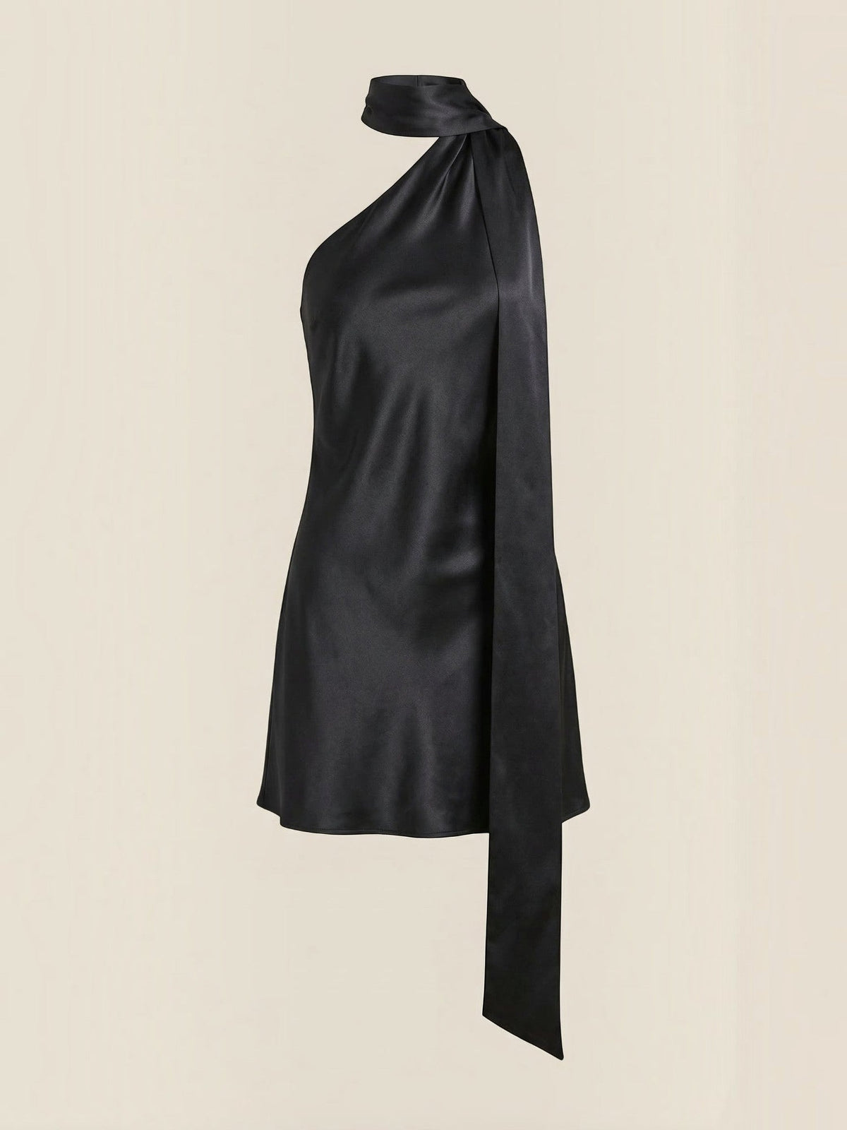 Dolly Halter Neck Scarf Tie Mini Dress