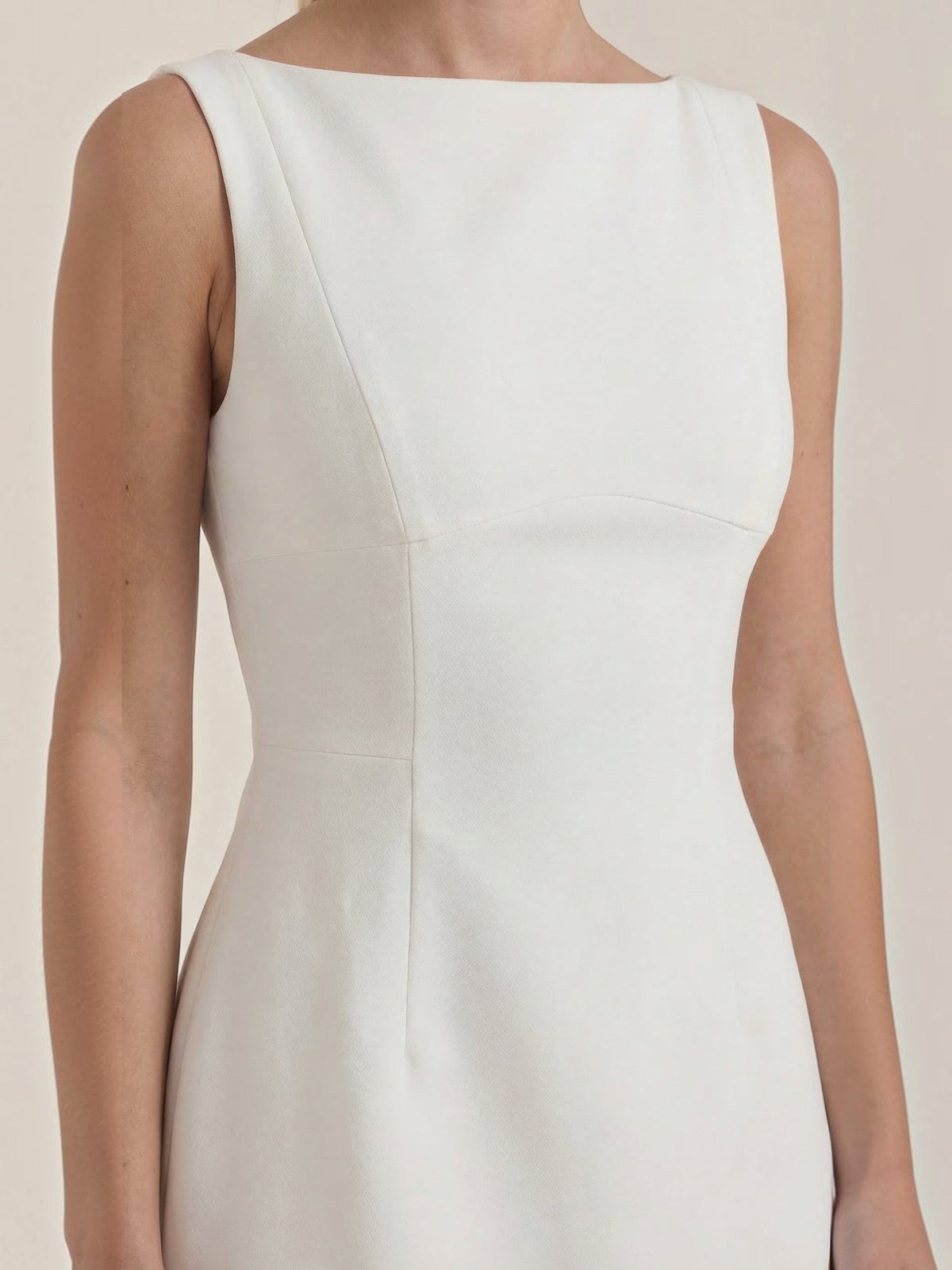 Helga Square Neck A Line Mini Dress
