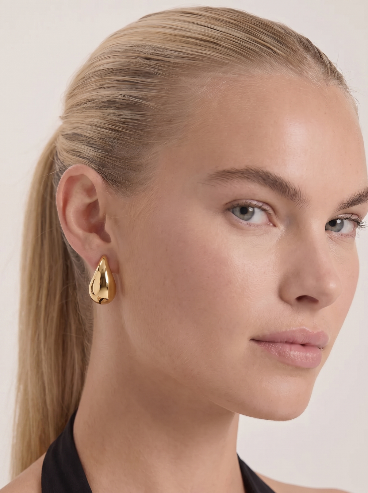 Ivana Polished Copper Drop Earrings