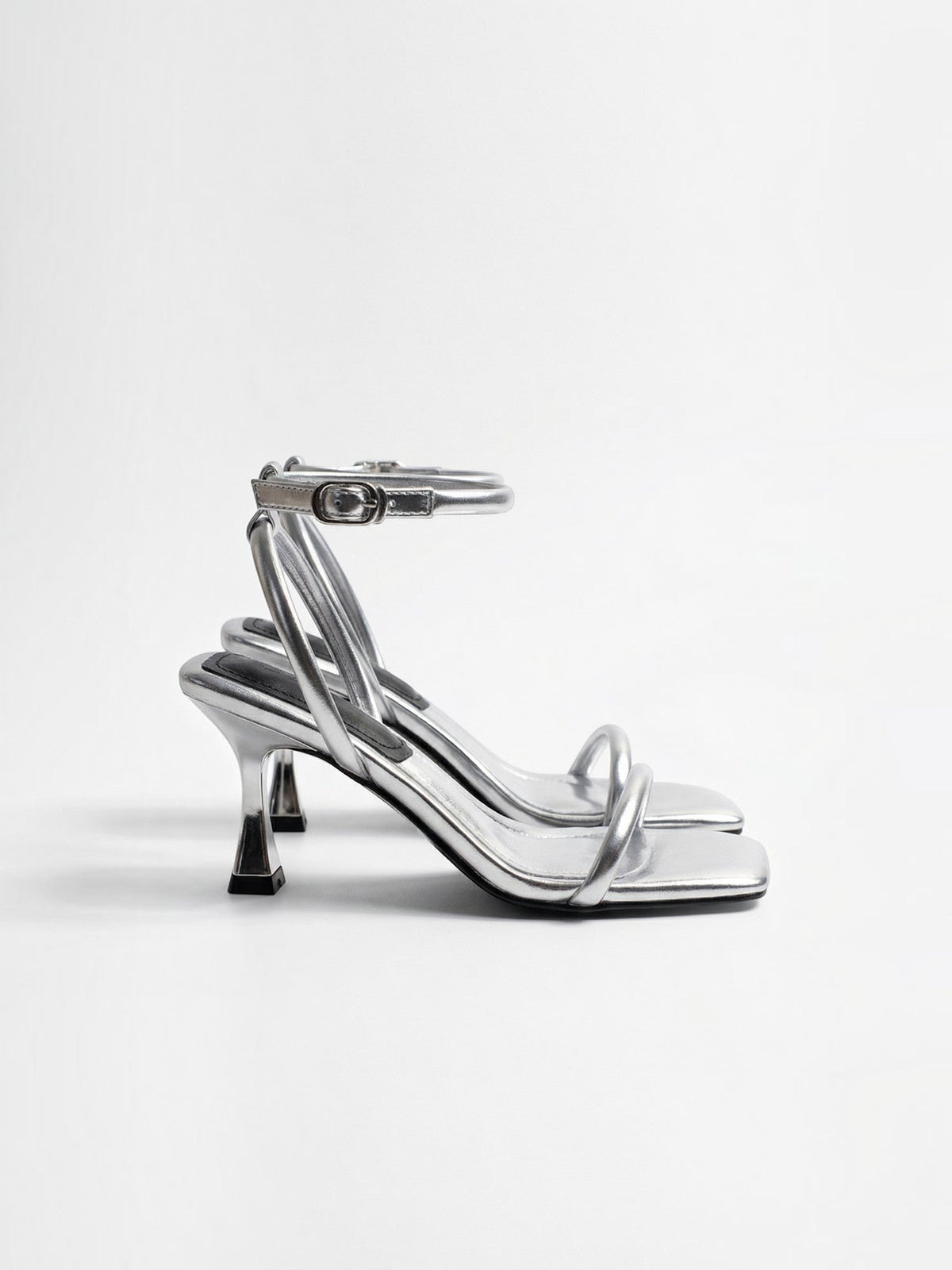 Lisa Ankle Strap Kitten Heel Sandals